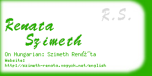 renata szimeth business card